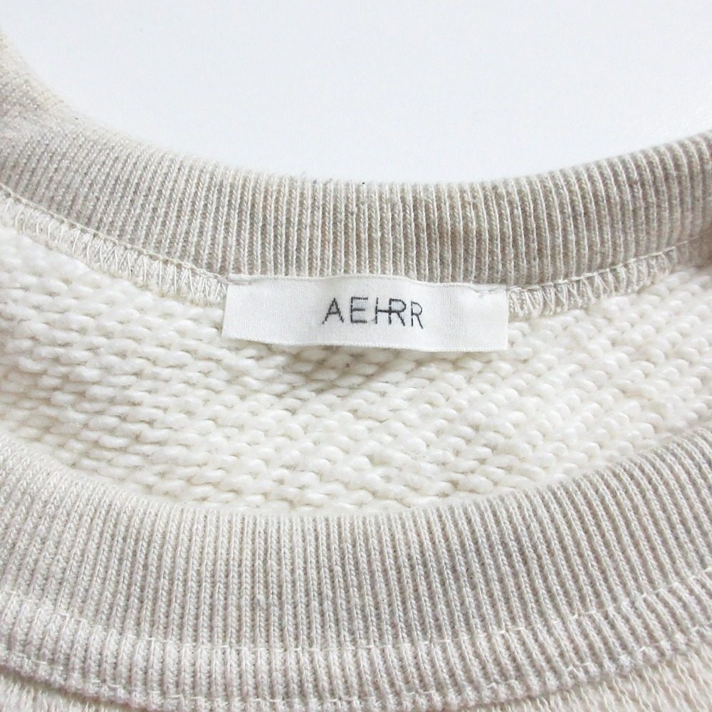 エアー Draping Darts Sleeve コットンスウェットプルオーバー