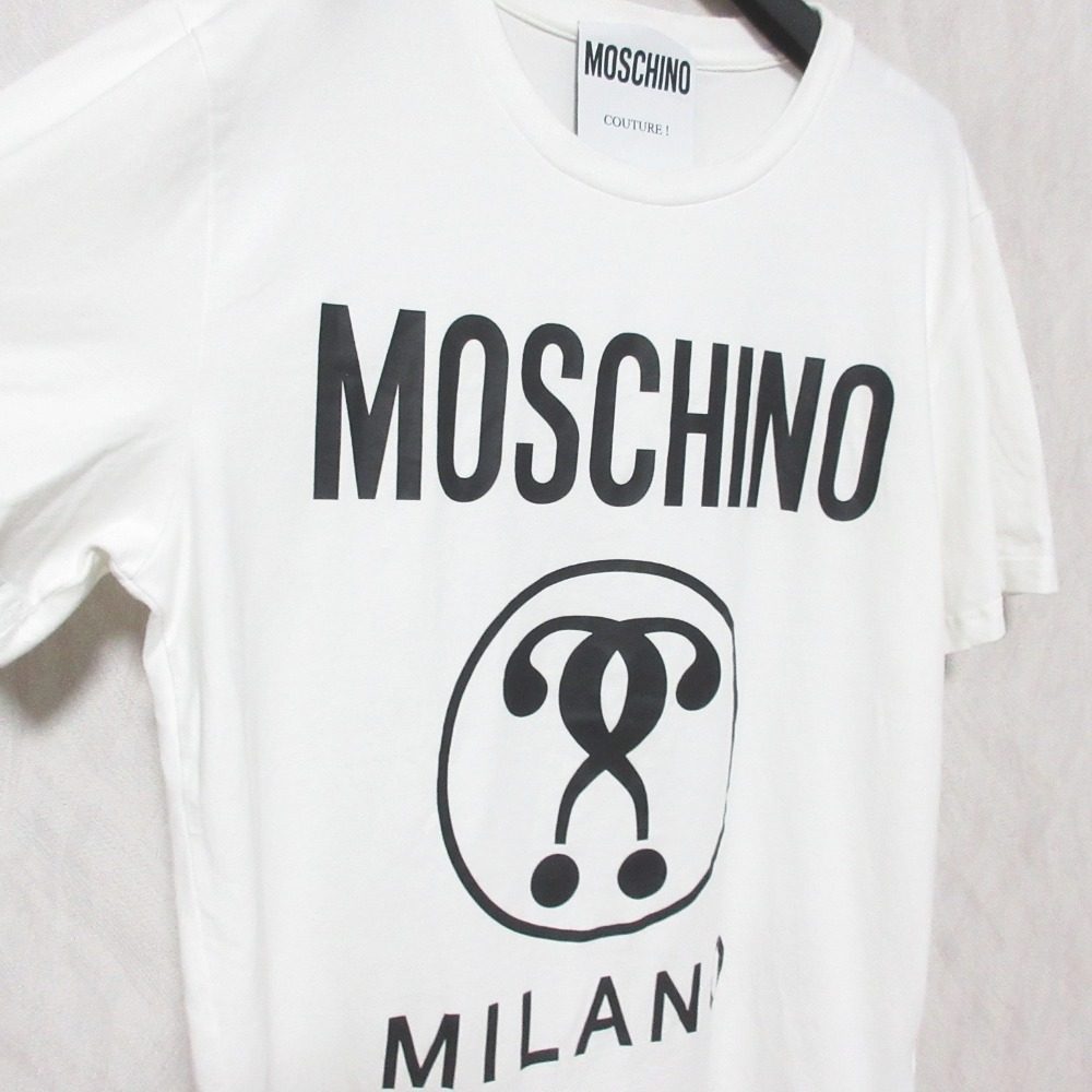 モスキーノ ロゴプリント コットンTシャツ
