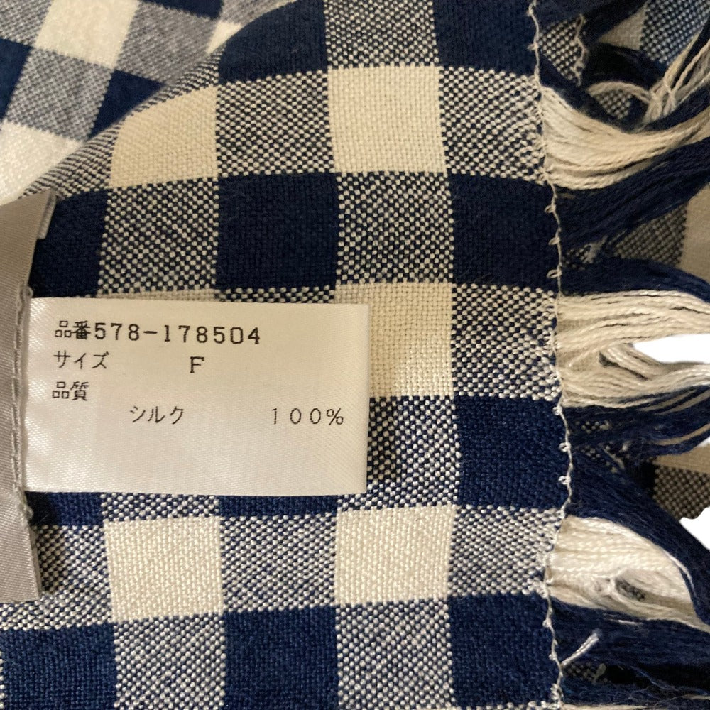 マーガレットハウエル シルクチェックストール