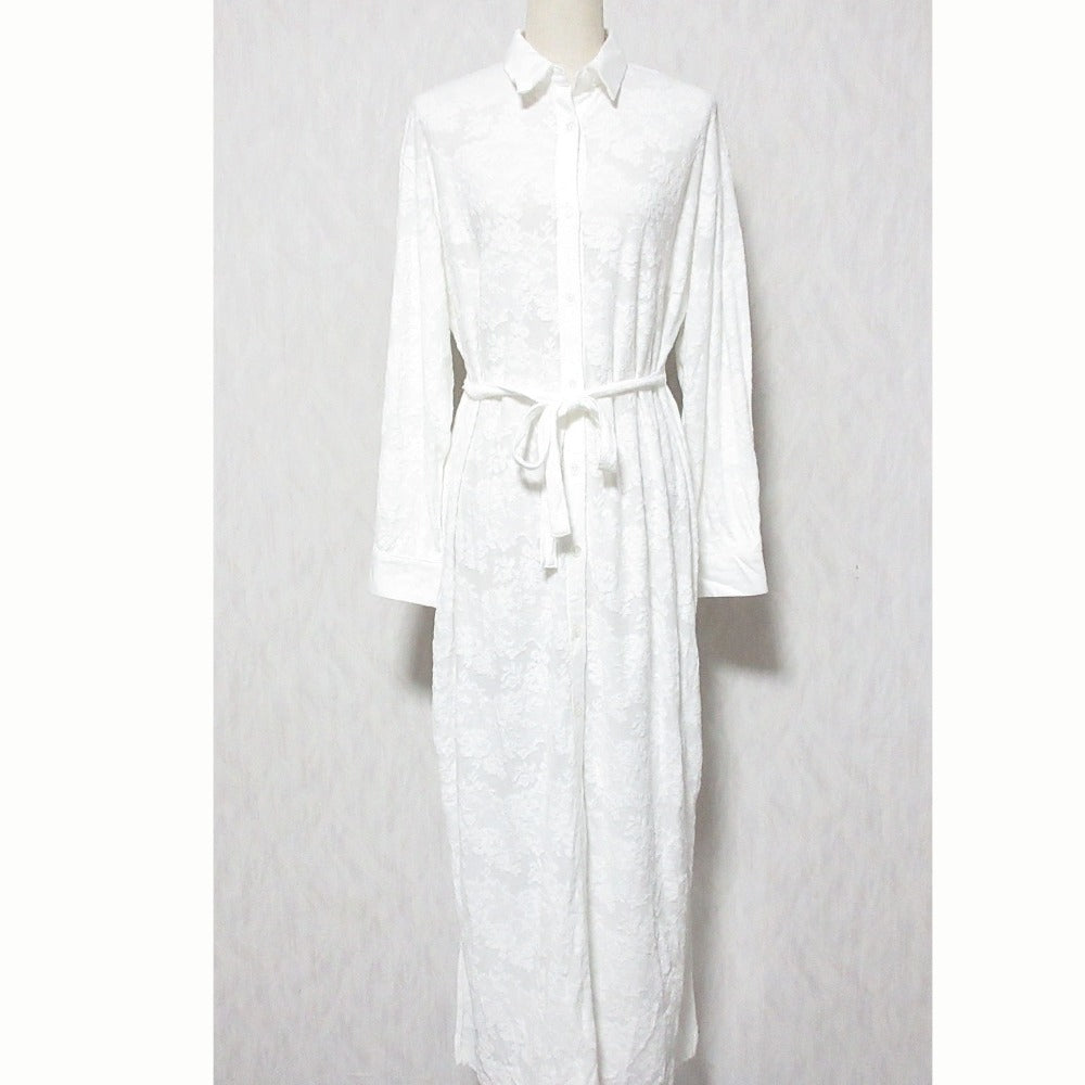 ロザリームーン Stretch Lace Gown コットン混紡ドレス