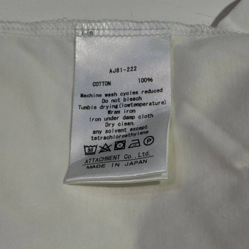 アタッチメント コットン半袖Tシャツ