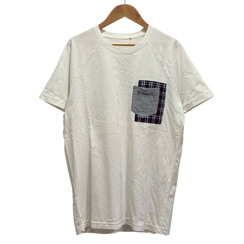 ディースクエアード パッチワークポケット Tシャツ
