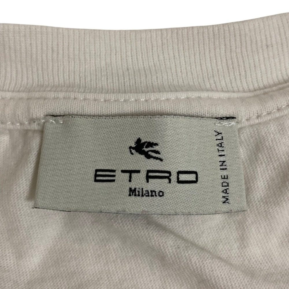 エトロ ロゴプリント コットン 半袖Tシャツ
