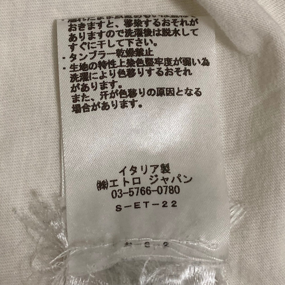 エトロ ロゴプリント コットン 半袖Tシャツ
