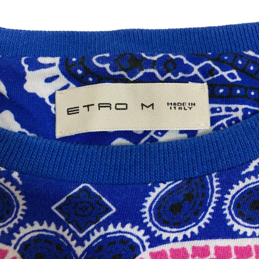 エトロ ペイズリー柄コットンTシャツ