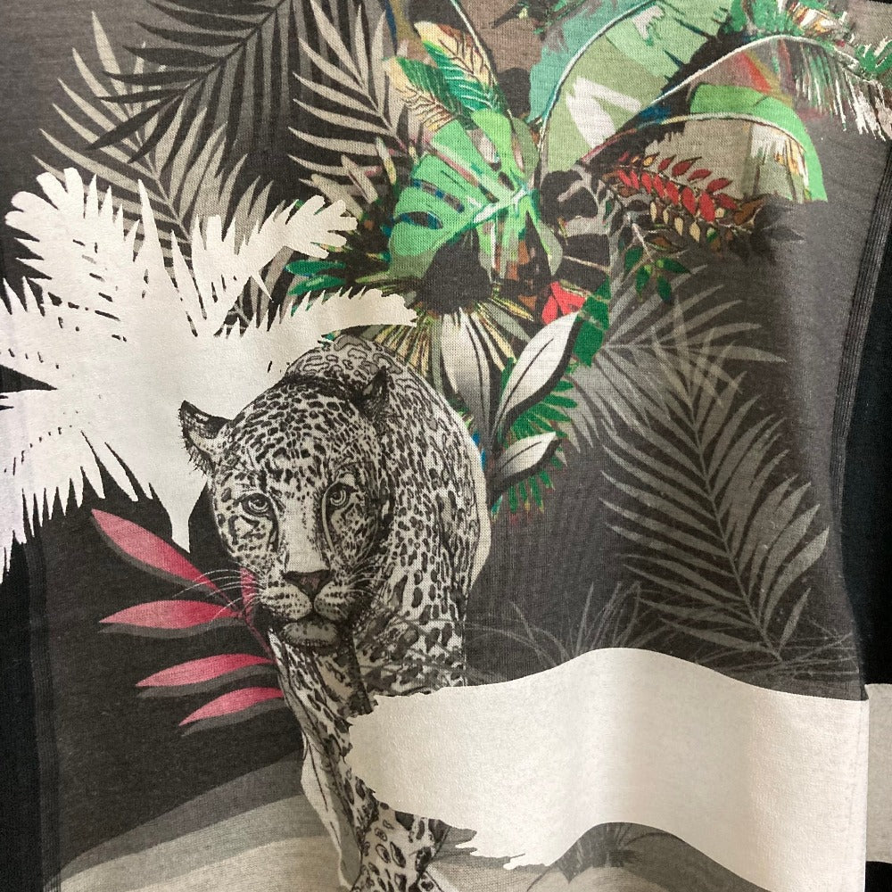 エトロ レオパードプリント コットンTシャツ