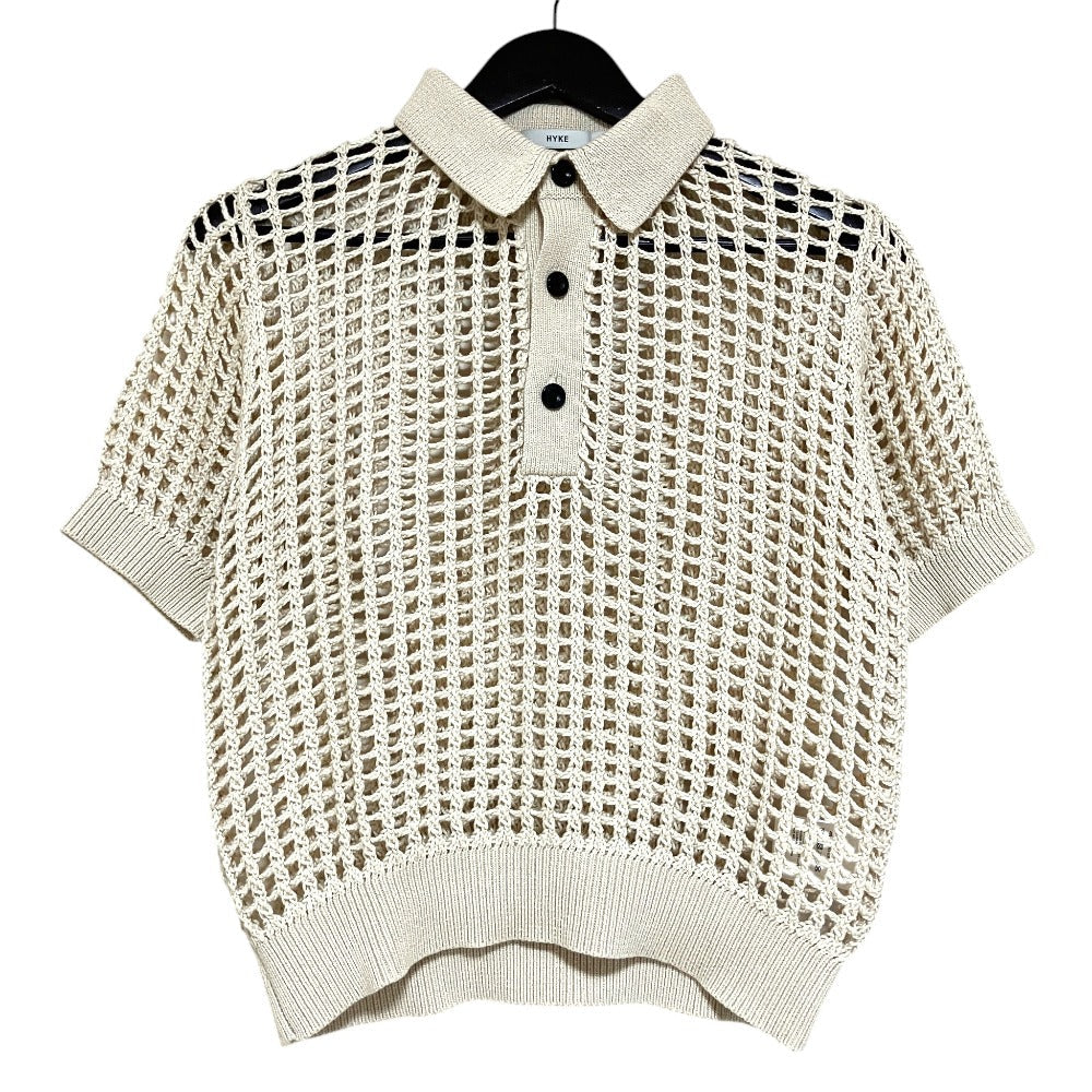 ハイク CROCHETED POLO SWEATER ニットポロシャツ