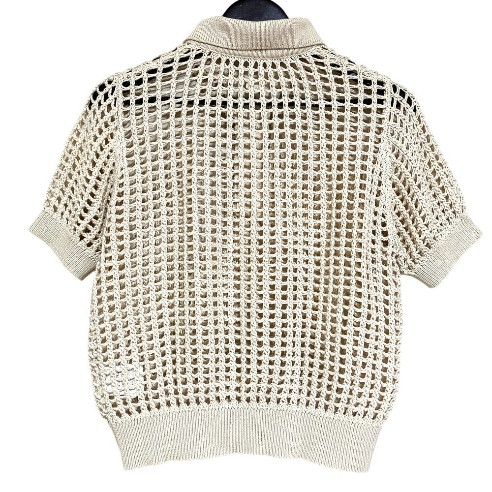 ハイク CROCHETED POLO SWEATER ニットポロシャツ