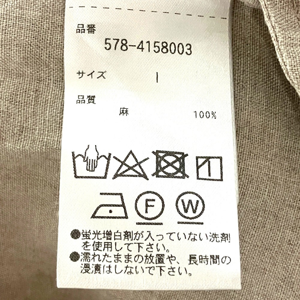 マーガレットハウエル リネン長袖シャツワンピース
