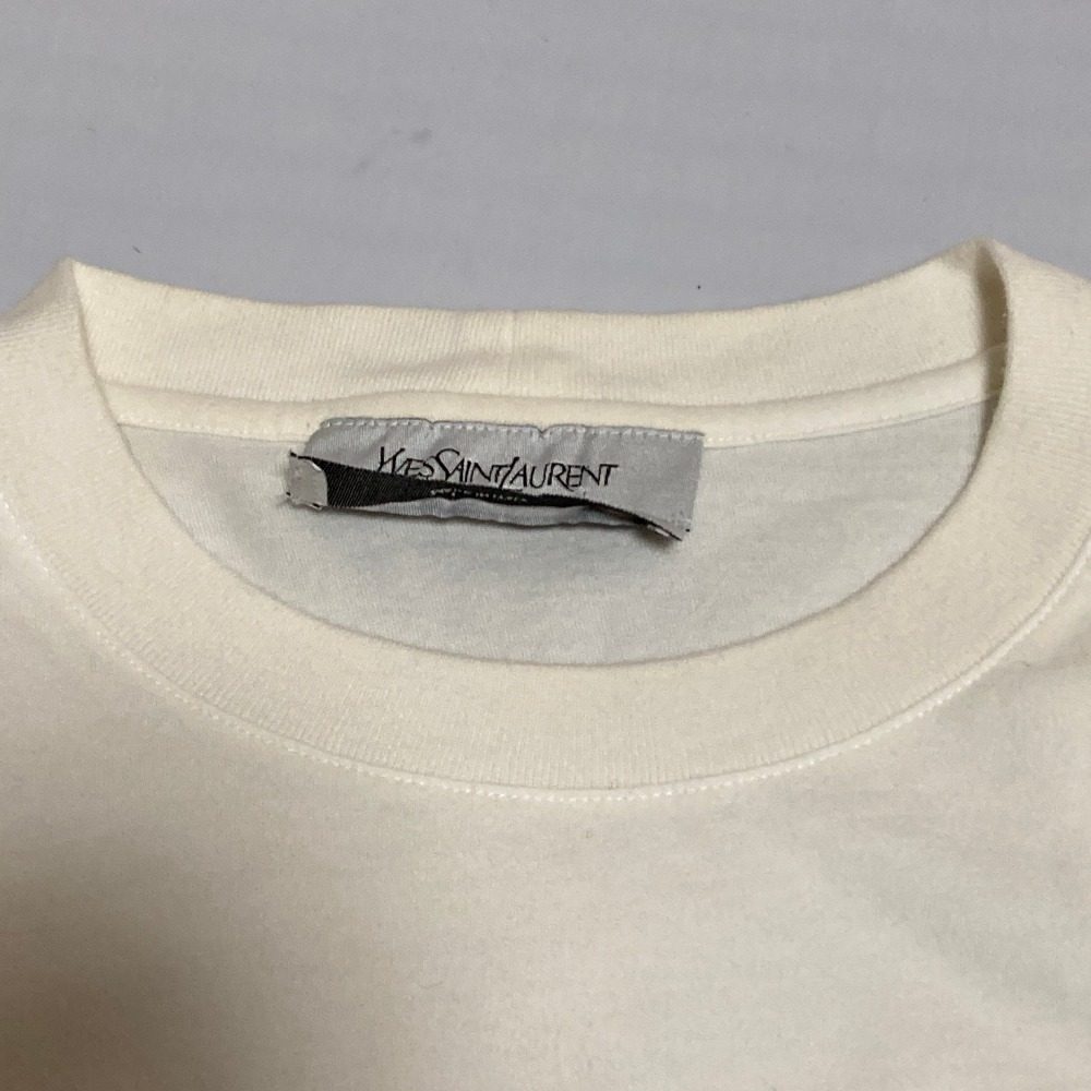 イヴサンローラン ロゴコットン半袖Tシャツ