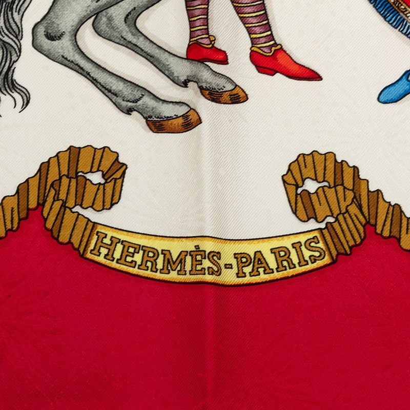 エルメス LES FETES DU ROI SOLEIL シルクカレ90