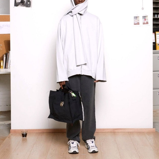 CAMIEL FORTGENS スカーフ フーディー コットン フーディー