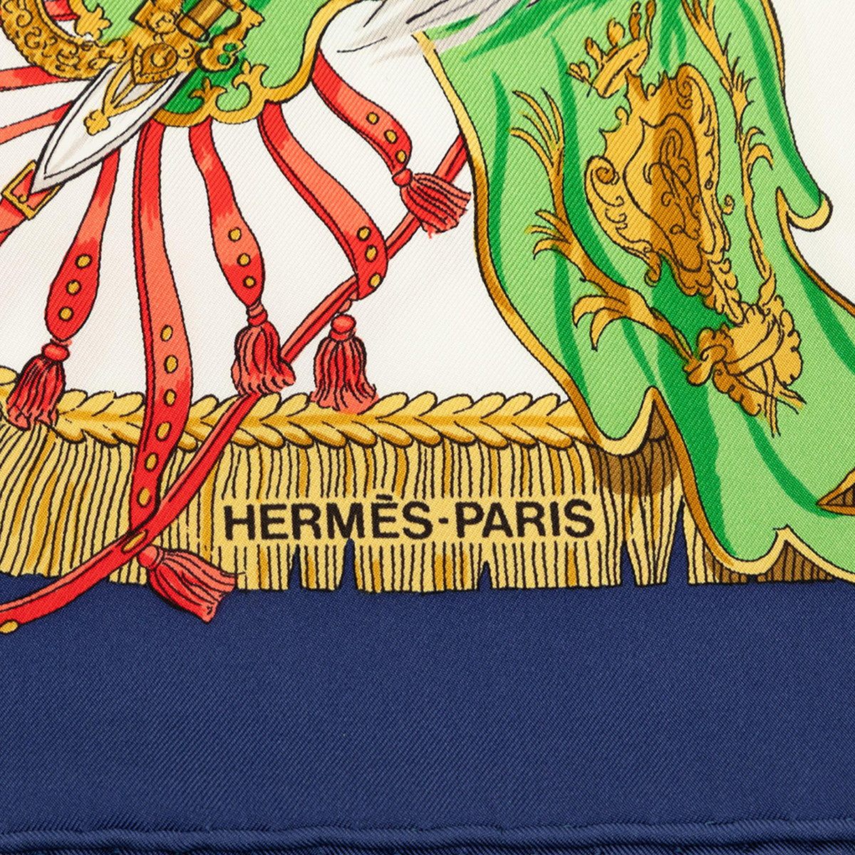 エルメス カレ90 Caracons De La France Et De L'Inde シルクスカーフ