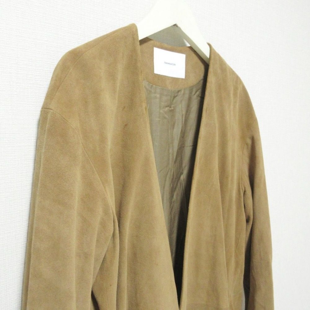 FRAMeWORK シープスエード ロング コート