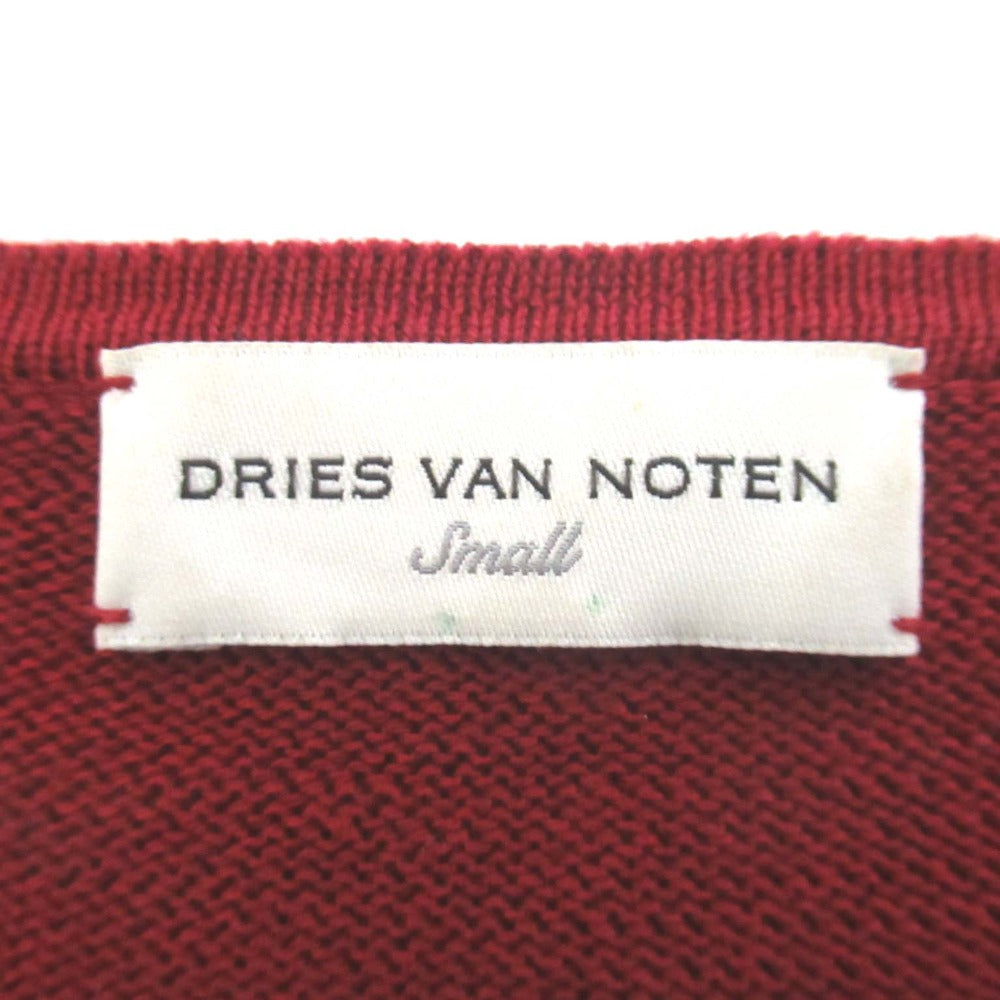 Dries Van Noten ローズ柄ニット半袖セーター