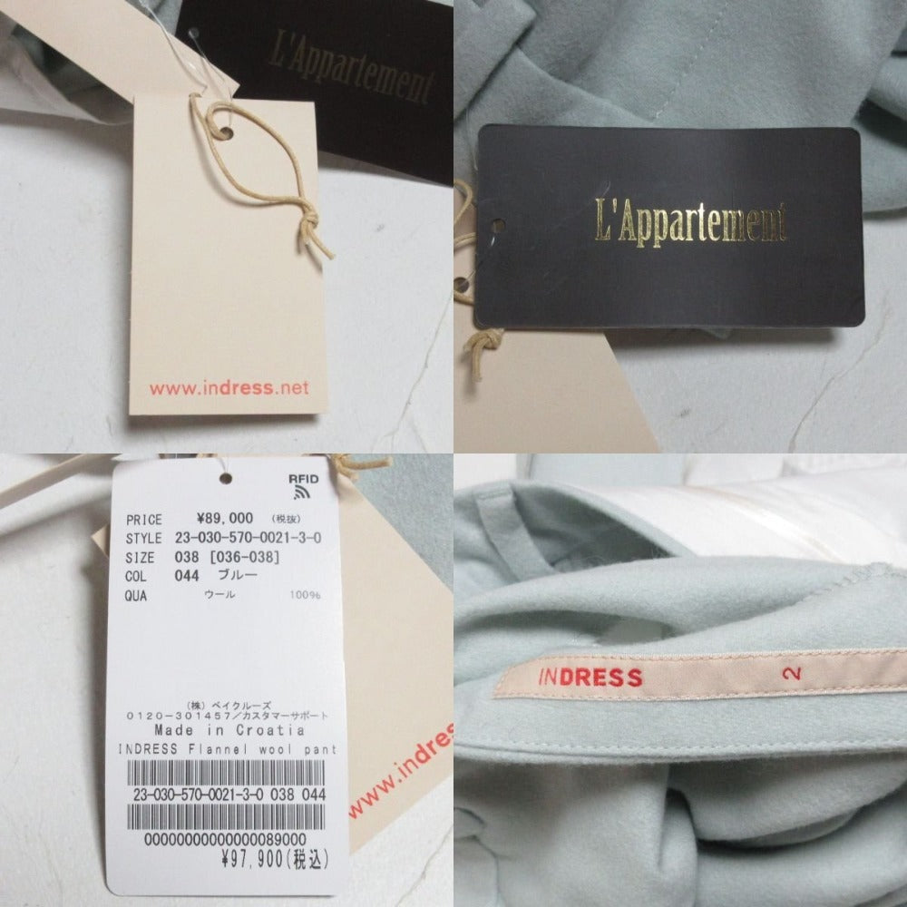 INDRESS フランネル ウール パンツ