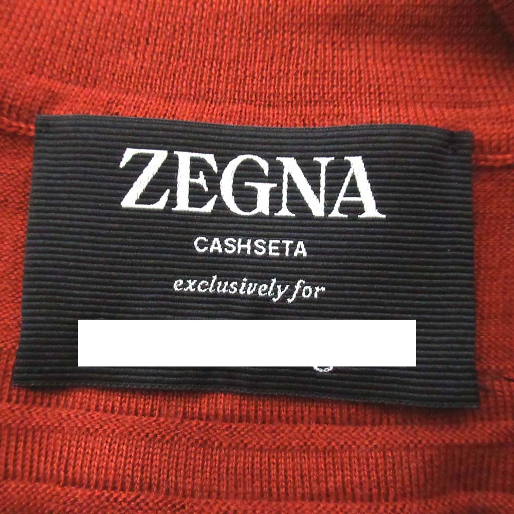ゼニア CASHSETA カシミヤ シルク 長袖 ハイネック ニット