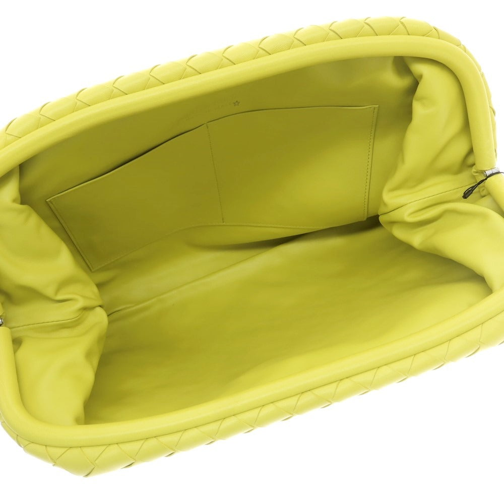 ボッテガ ヴェネタ イントレチャート ナッパ レザー クラッチ バッグ