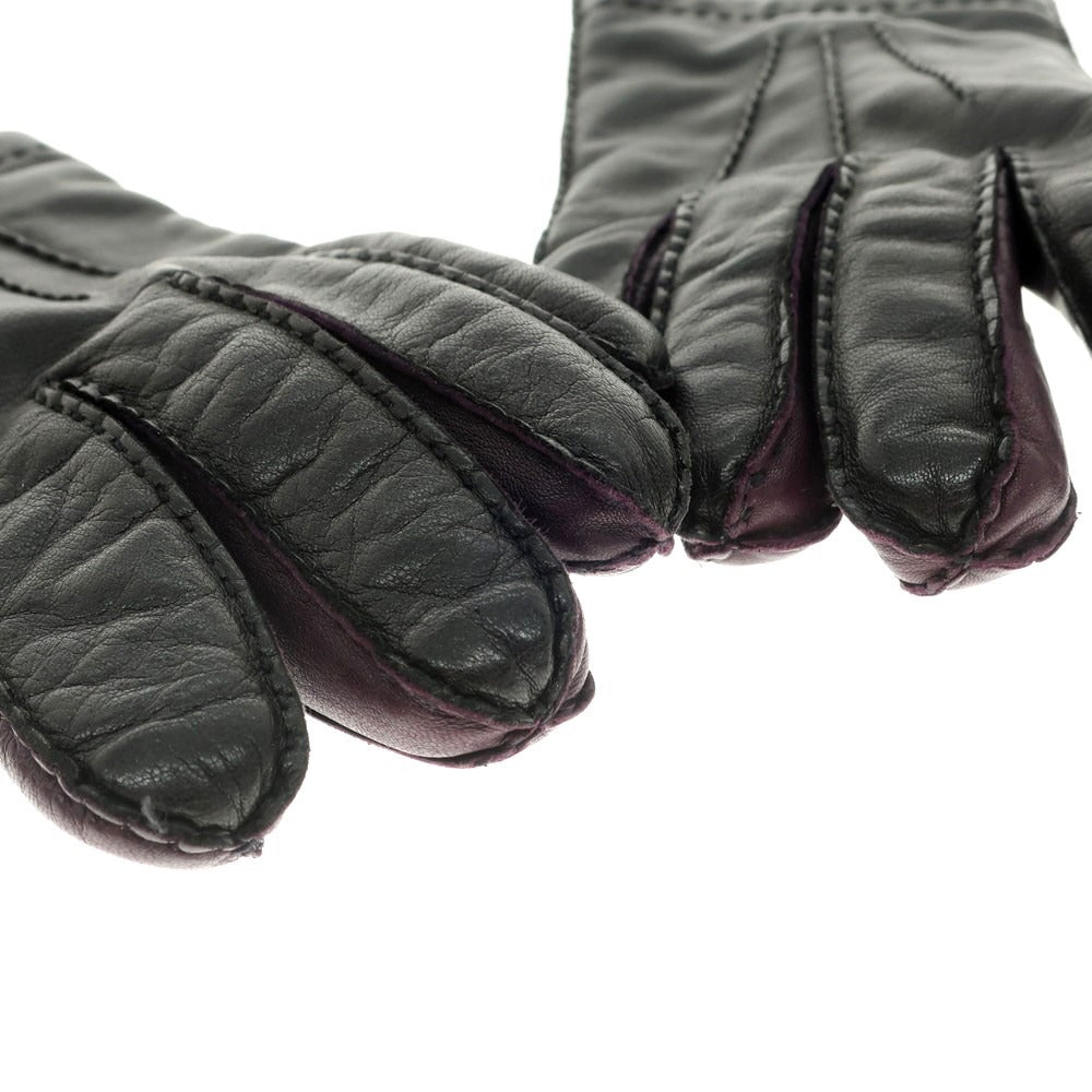 メローラ レザー カシミア ラインド グローブ