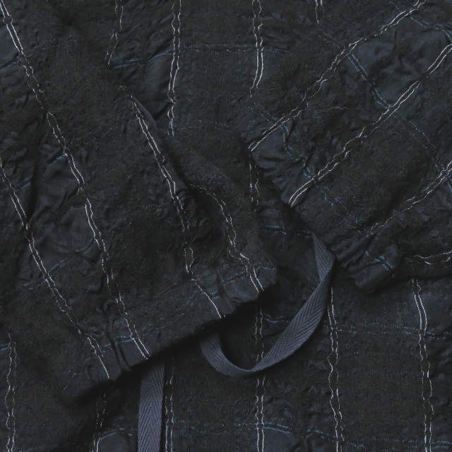 ブフト CHECK LONG ANORAK ウール キュプラアウター