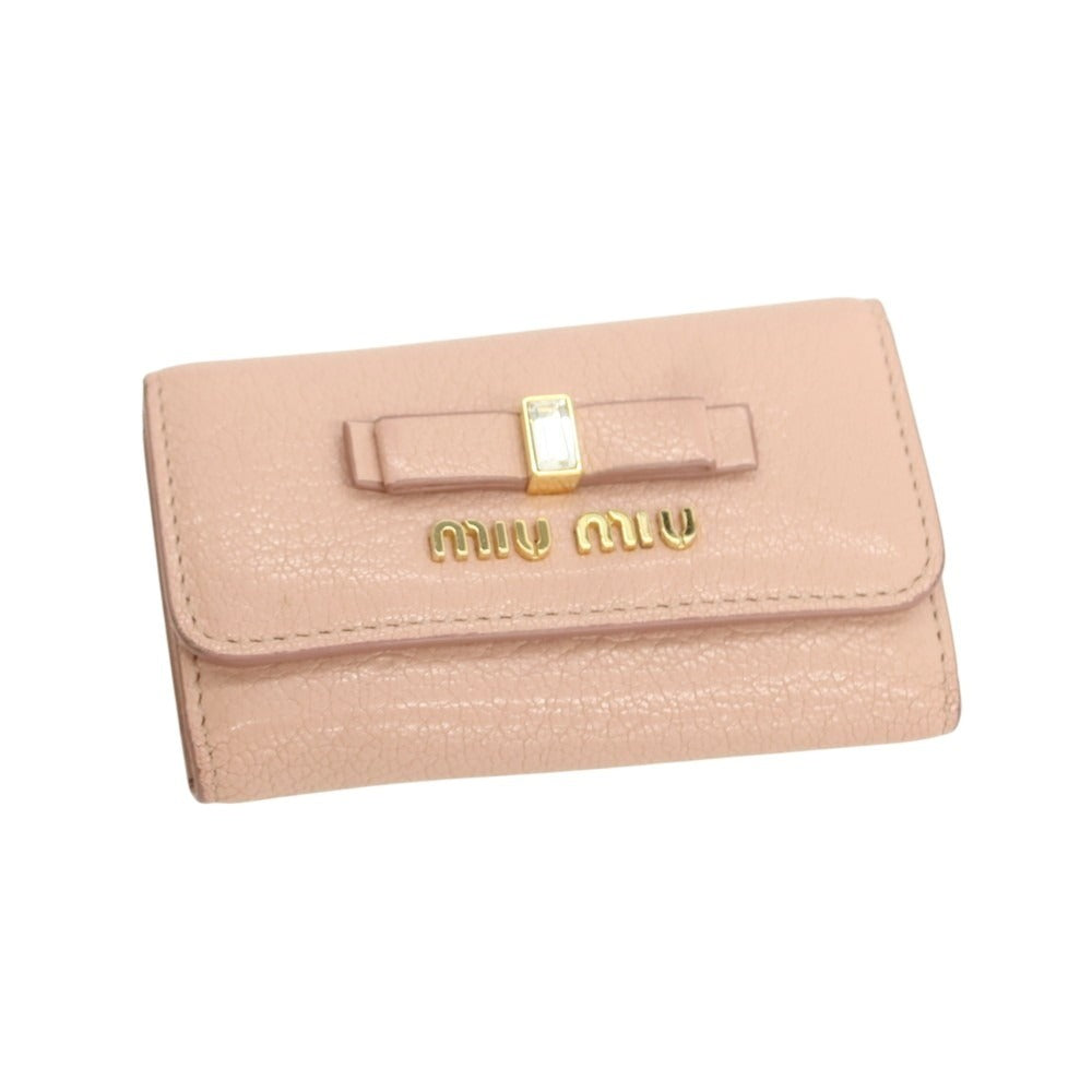 ミュウ ミュウ レザー キー ケース