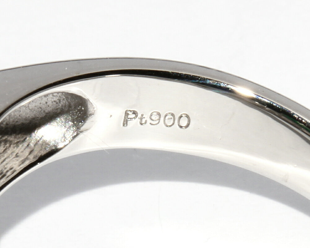 Pt900エメラルドダイヤリング