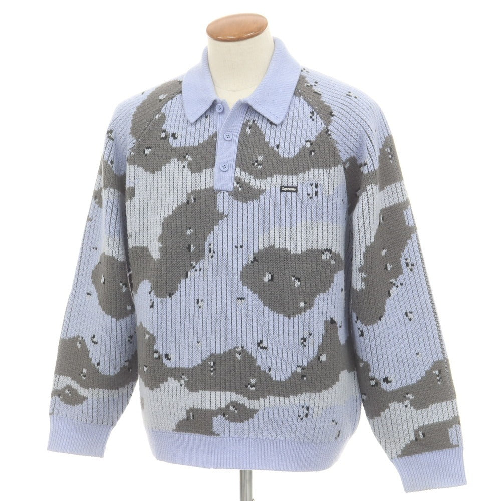 Supreme スモール ボックス ポロ セーター アクリル ウール ニット