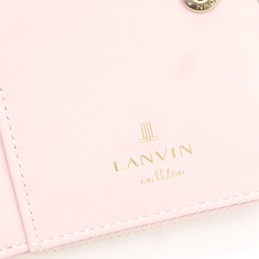 ランバンオンブルー レザー二つ折り財布