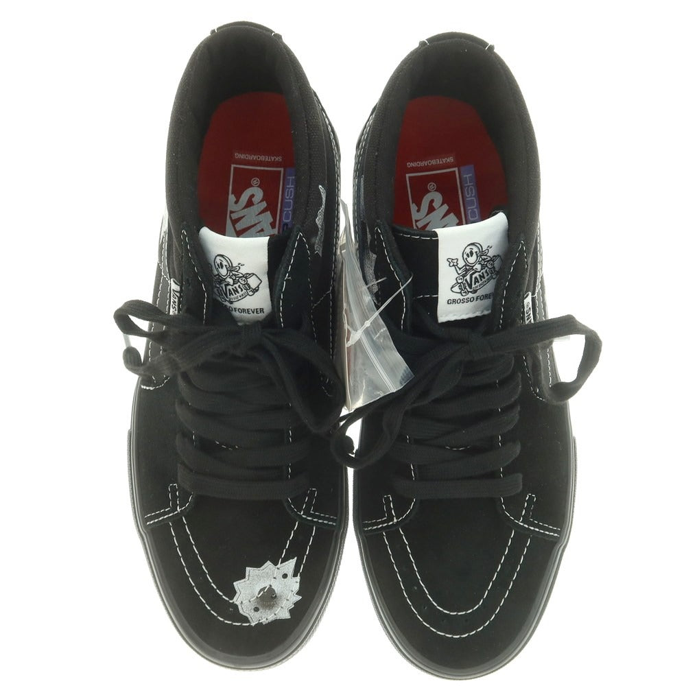 Supreme Vans Nate Lowman スケート グロッソ ミッド レザー キャンバス スニーカー