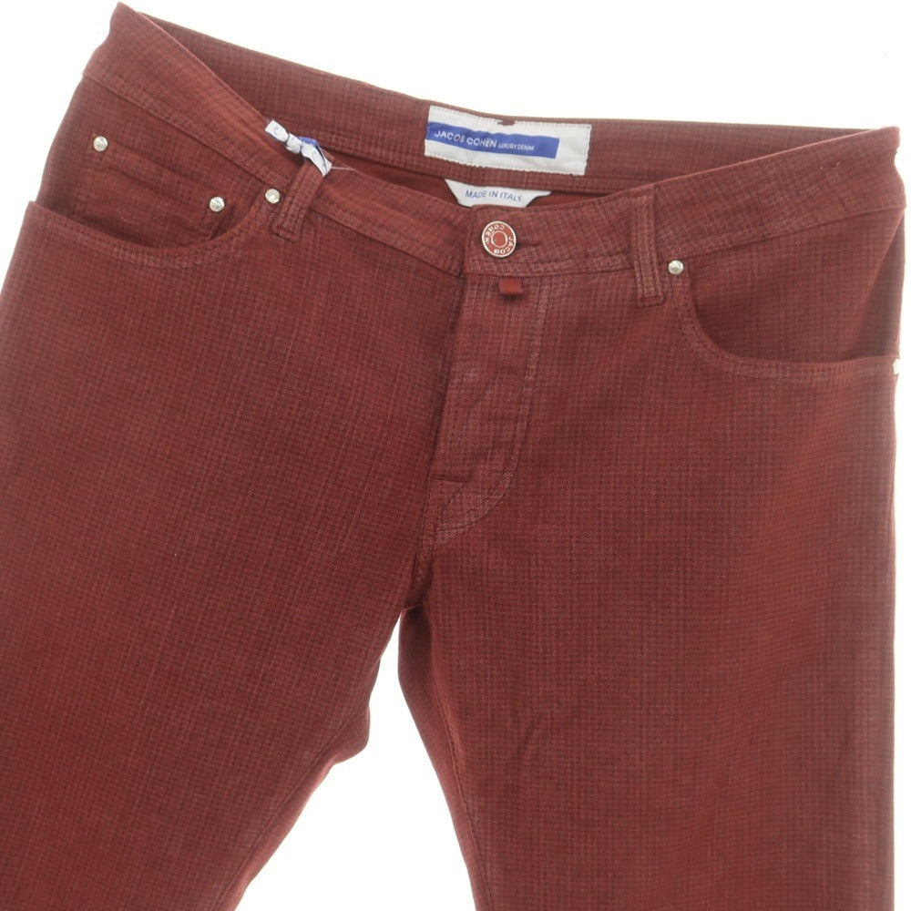 ヤコブコーエン NICK ストレッチコットン チェック5ポケットパンツ