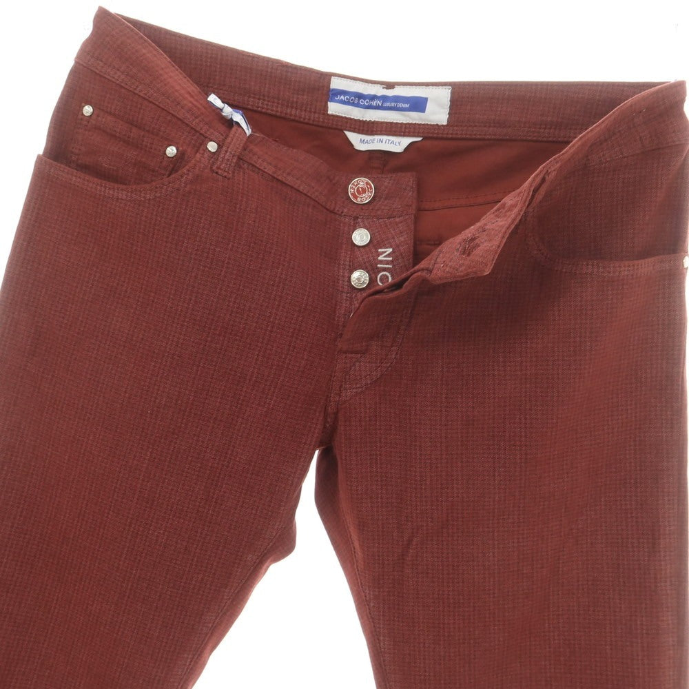 ヤコブコーエン NICK ストレッチコットン チェック5ポケットパンツ