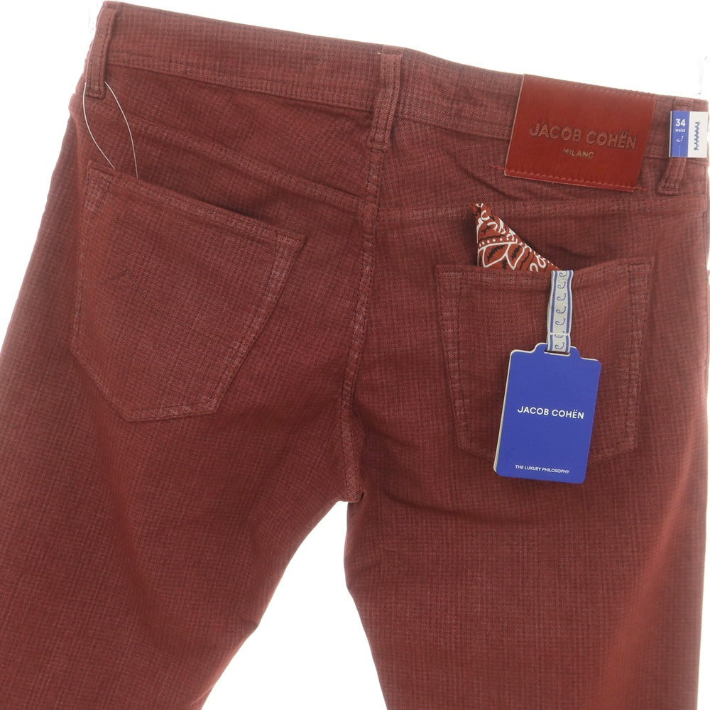 ヤコブコーエン NICK ストレッチコットン チェック5ポケットパンツ