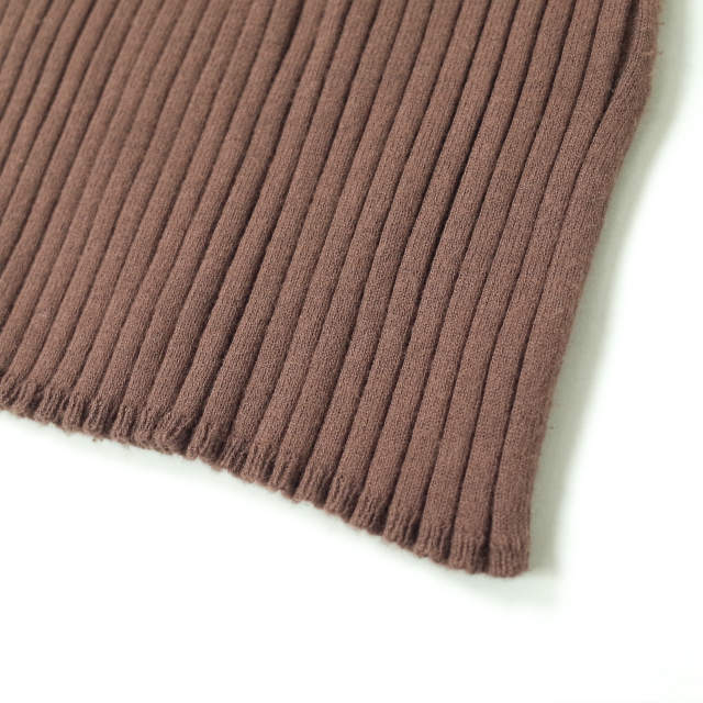 シックスロクビューティーアンドユースユナイテッドアローズ RIB SHORT SLEEVE KNIT ニットトップス