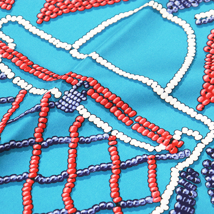 エルメス カレジェアン140 KELLY EN PERLES シルク スカーフ