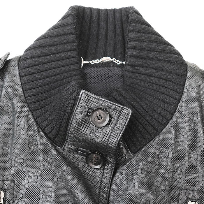グッチ GGレザージャケット