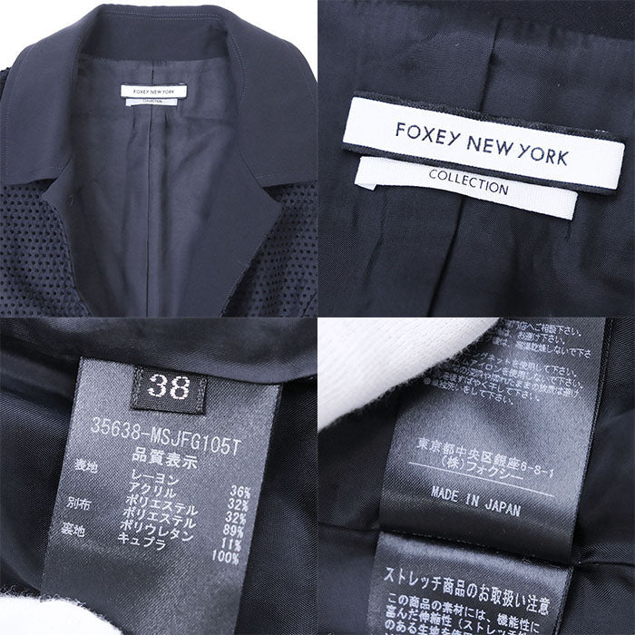 FOXEY NEW YORK コレクション 35638 刺繍 コート アウター
