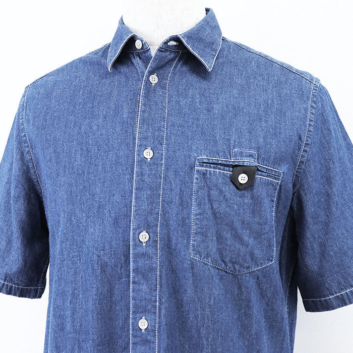 エルメス シャツ コットン ラム レザー シャツ
