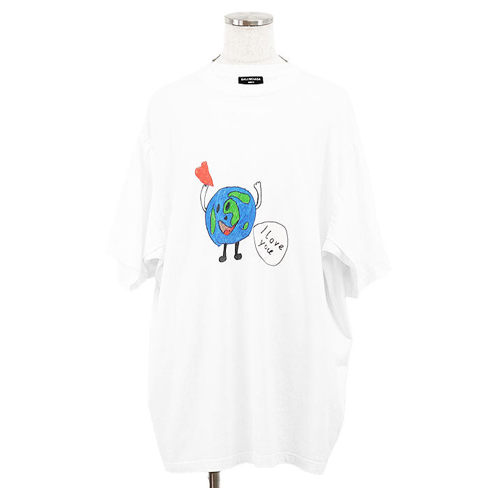 バレンシアガ Iloveyou コットンTシャツ