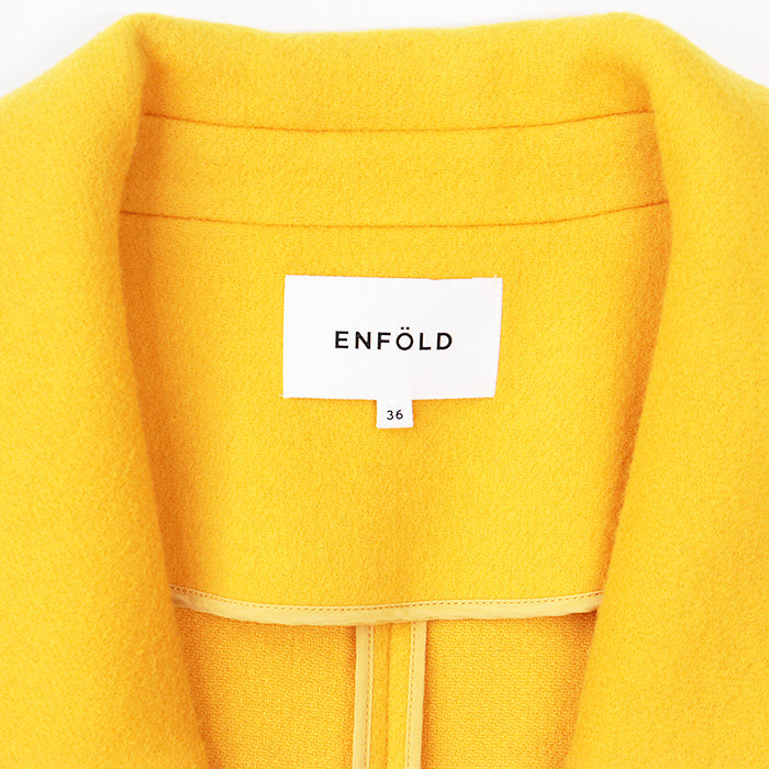 ENFOLD チェスター コート ウール メルトン