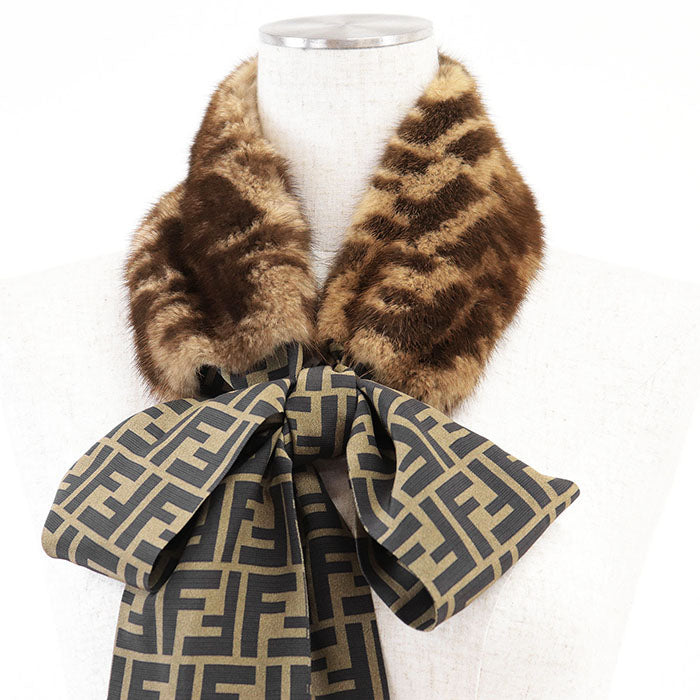 フェンディ FENDI ROMA マキシラッピー シルクスカーフ