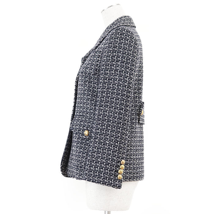 グッチ GGジャカード ウールブレンドジャケット