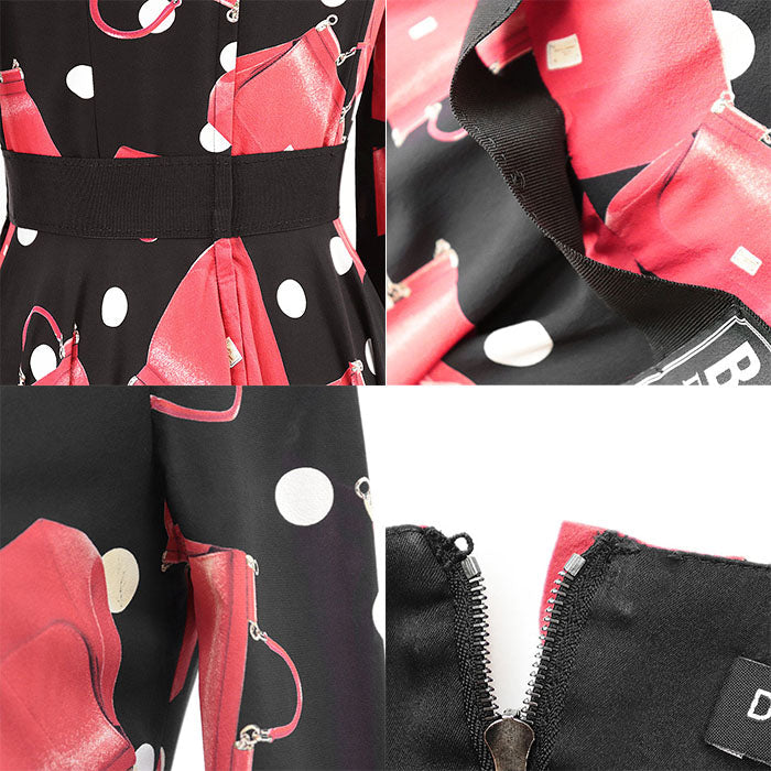 ドルチェ&ガッバーナ BAGS DEVOTION シルクワンピース