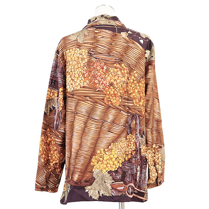 エルメス Cave Vin シルクジャケット