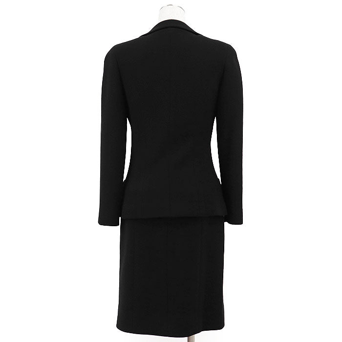 シャネル BOUTIQUE ウール シルク 2way ドレス ジャケット セット