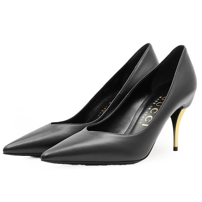 グッチ NAPPA CHARLOTTE NERO レザーパンプス