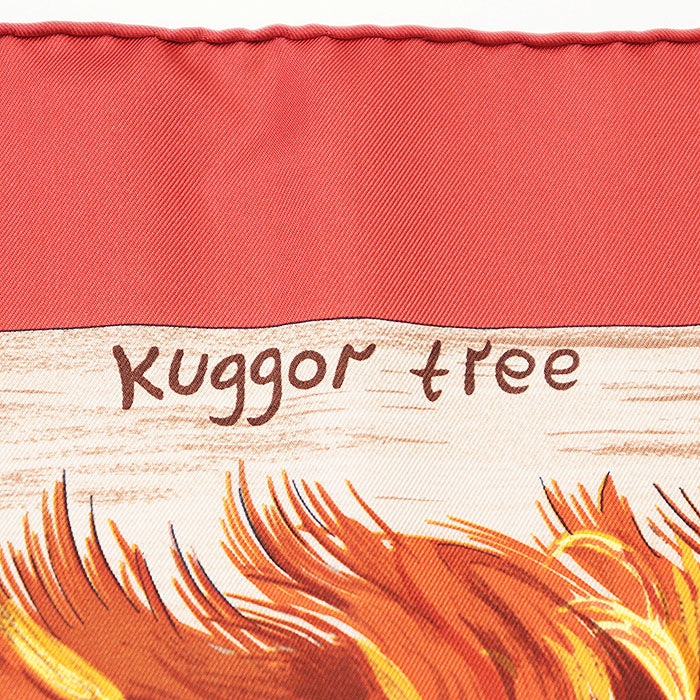 エルメス カレ 90 KUGGOR TREE シルク スカーフ