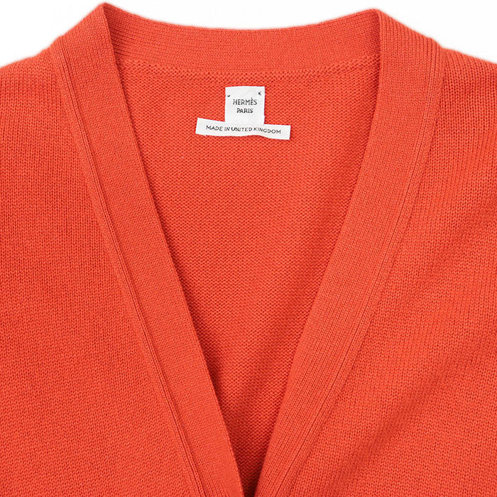 エルメス 100% カシミヤ ロング カーディガン ニット