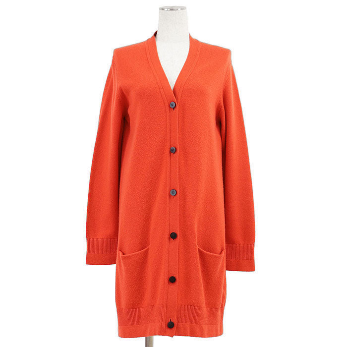 エルメス 100% カシミヤ ロング カーディガン ニット