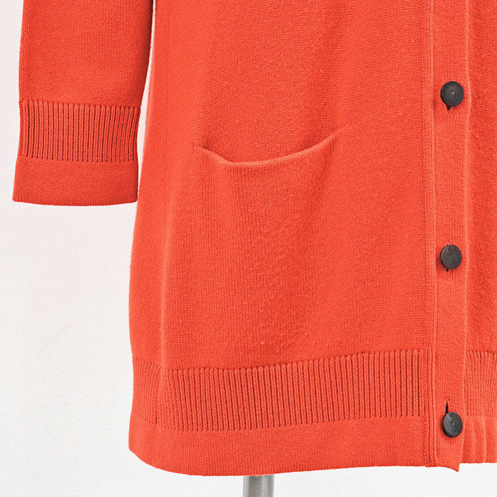 エルメス 100% カシミヤ ロング カーディガン ニット