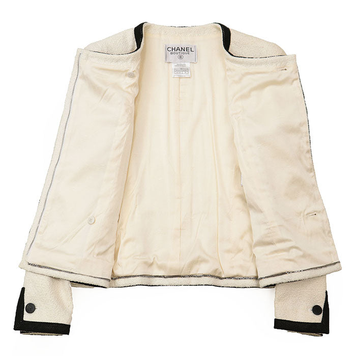 シャネル BOUTIQUE ツイード コットン ジャケット
